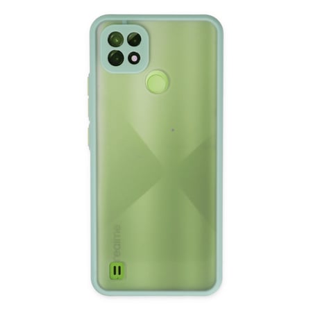Realme C21 Kılıf Montreal Silikon Kapak - Turkuaz