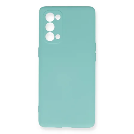 Reno 5 Pro Kılıf Nano içi Kadife Silikon - Turkuaz