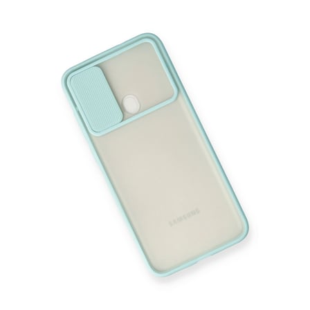Galaxy A11 Kılıf Palm Buzlu Kamera Sürgülü Silikon - Turkuaz