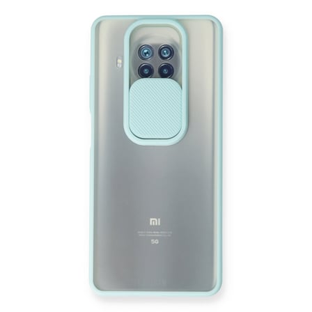 Mi 10T Lite Kılıf Palm Buzlu Kamera Sürgülü Silikon - Turkuaz
