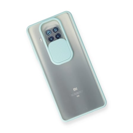Mi 10T Lite Kılıf Palm Buzlu Kamera Sürgülü Silikon - Turkuaz