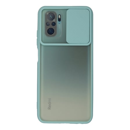 Redmi Note 10 Kılıf Palm Buzlu Kamera Sürgülü Silikon - Turkuaz