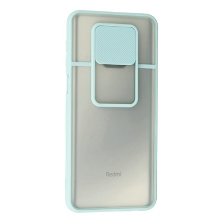 Redmi Note 9 Pro Kılıf Palm Buzlu Kamera Sürgülü Silikon - Turkuaz
