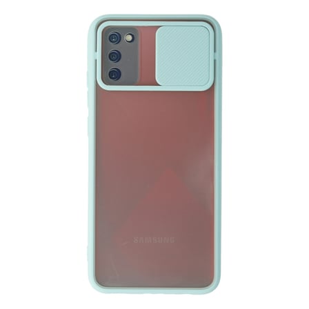 Galaxy A02S Kılıf Palm Buzlu Kamera Sürgülü Silikon - Turkuaz