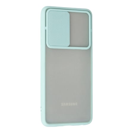 Galaxy A72 Kılıf Palm Buzlu Kamera Sürgülü Silikon - Turkuaz