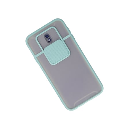 Galaxy J7 Pro / J730 Kılıf Palm Buzlu Kamera Sürgülü Silikon - Turkuaz