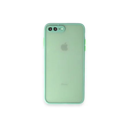 iPhone 7 Plus Kılıf Montreal Silikon Kapak - Turkuaz