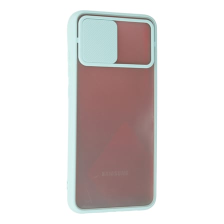 Galaxy A03S Kılıf Palm Buzlu Kamera Sürgülü Silikon - Turkuaz