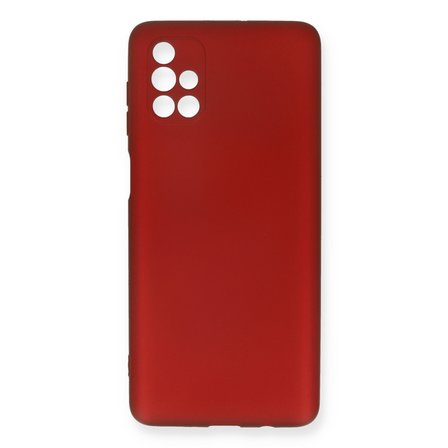 Galaxy M51 Kılıf First Silikon - Bordo