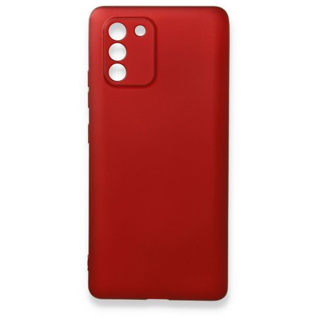 Galaxy A91 / S10 Lite Kılıf First Silikon - Bordo