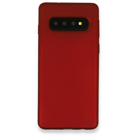 Galaxy S10 Plus Kılıf First Silikon - Bordo