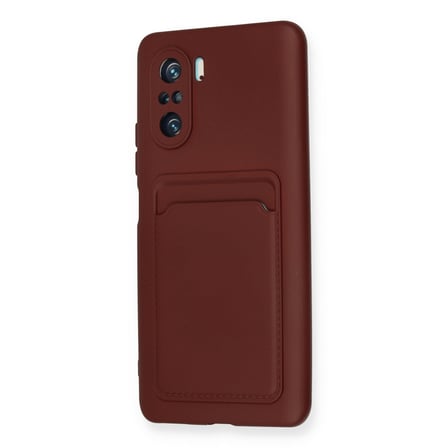 Mi 11i Kılıf Kelvin Kartvizitli Silikon - Bordo