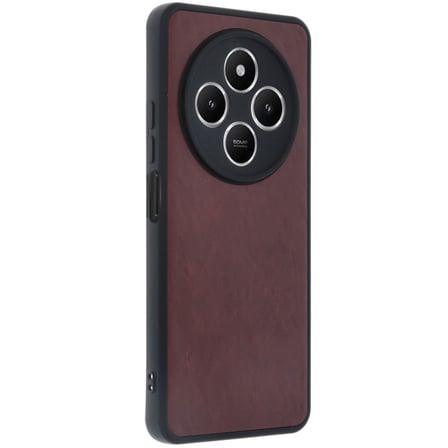 Redmi 14C Kılıf Aras Deri Kapak - Bordo