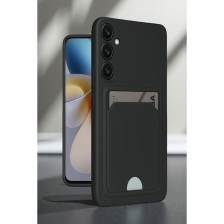 Galaxy A16 5G Kılıf Kelvin Kartvizitli Silikon - Bordo