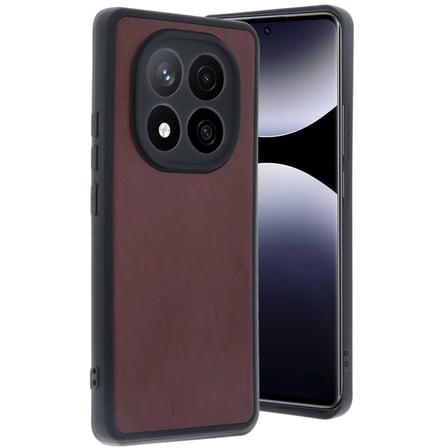 Redmi Note 14 Pro 4G Kılıf Aras Deri Kapak - Bordo