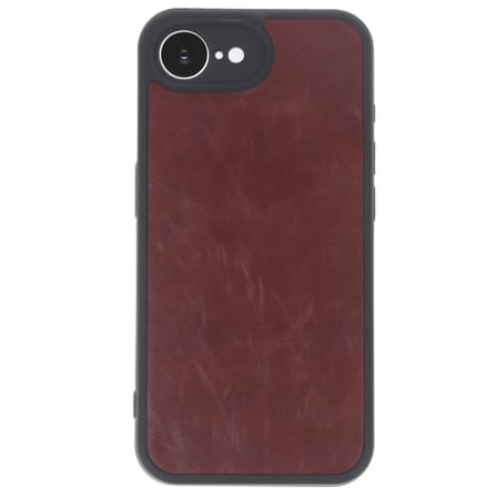iPhone 16E Kılıf Aras Deri Kapak - Bordo