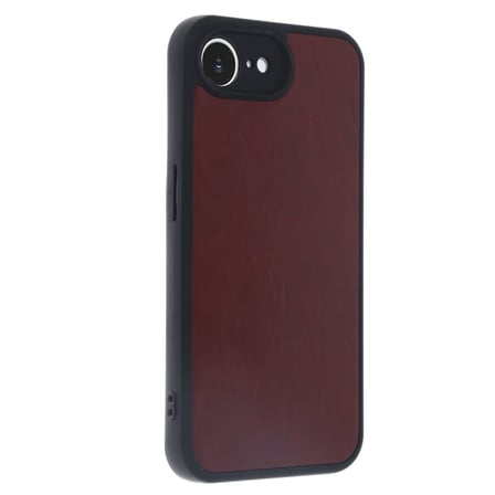 iPhone 16E Kılıf Aras Deri Kapak - Bordo