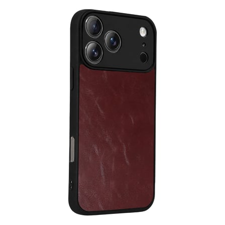 iPhone 17 Pro Max Aras Deri Kapak - Bordo