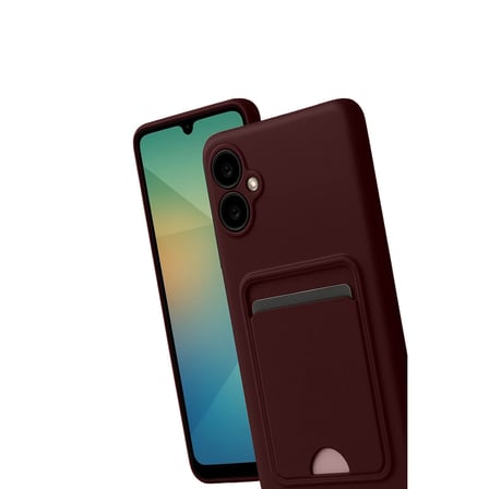 Galaxy A07 4G Kelvin Kartvizitli Silikon - Bordo