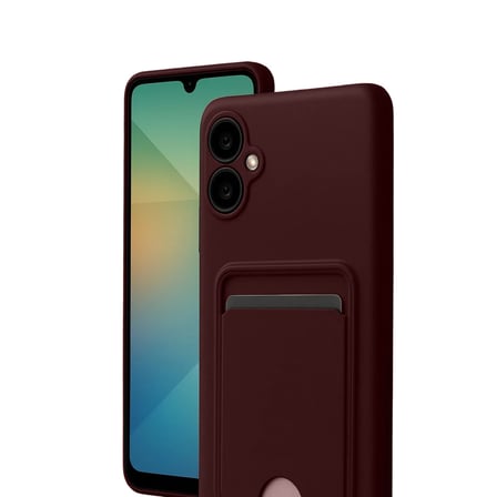 Galaxy A07 4G Kelvin Kartvizitli Silikon - Bordo