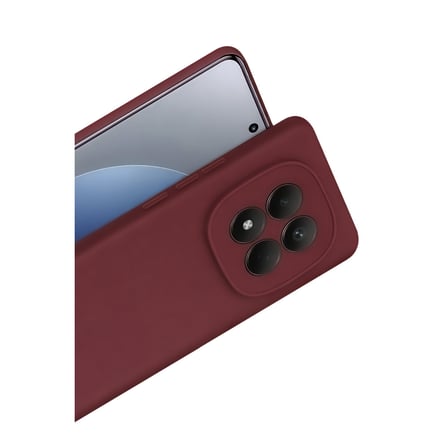 Note 15 Pro 5G First Silikon - Bordo