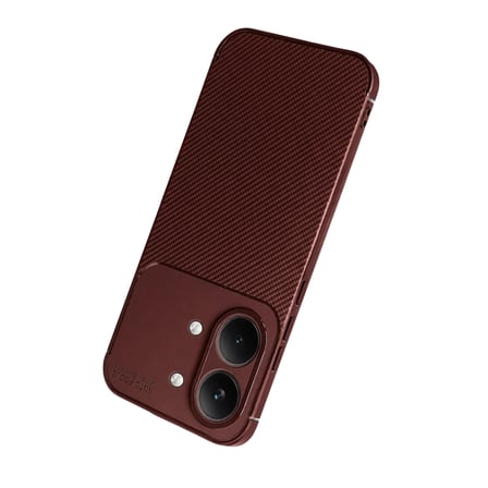 Poco X8 Pro Max Auto Focus Karbon Kapak - Bordo