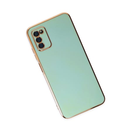 Galaxy A03S Kılıf Volet Silikon - Açık Yeşil