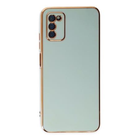 Galaxy A03S Kılıf Volet Silikon - Açık Yeşil