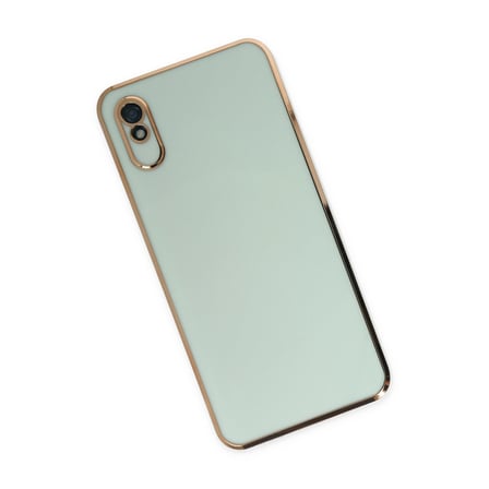 Redmi 9A Kılıf Volet Silikon - Açık Yeşil