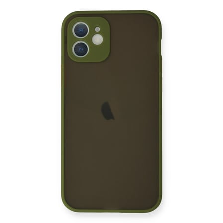 iPhone 12 Mini Kılıf Montreal Silikon Kapak - Açık Yeşil