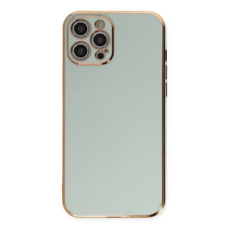 iPhone 12 Pro Max Kılıf Volet Silikon - Açık Yeşil