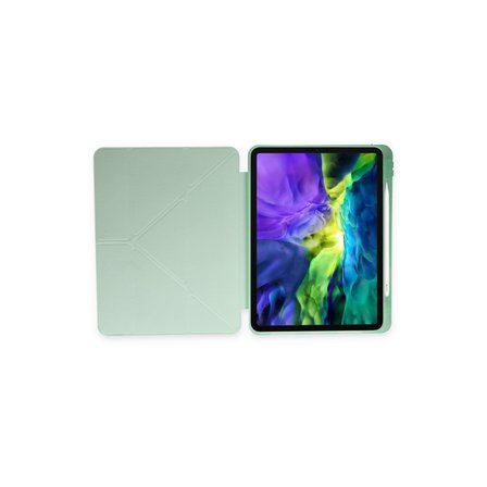 iPad Air 4 10.9 Kılıf Kalemlikli Mars Tablet Kılıfı - Açık Yeşil
