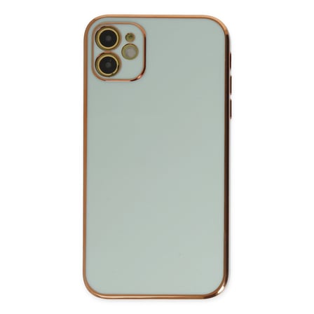 iPhone 12 Kılıf Volet Silikon - Açık Yeşil