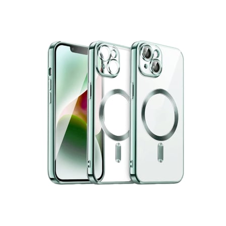 iPhone 15 Kılıf Kross Magneticsafe Kapak - Açık Yeşil
