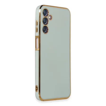 Galaxy M14 5G Kılıf Volet Silikon - Açık Yeşil