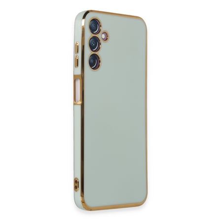 Galaxy M14 5G Kılıf Volet Silikon - Açık Yeşil