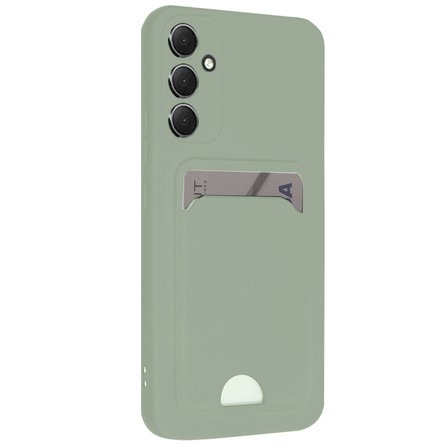 Galaxy A16 5G Kılıf Kelvin Kartvizitli Silikon - Açık Yeşili
