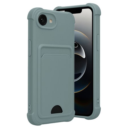 iPhone 16E Kelvin Kartvizitli Silikon - Açık Yeşil