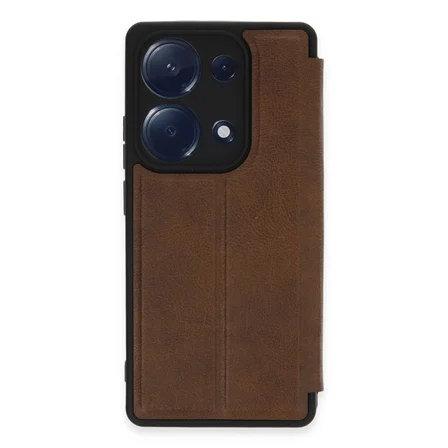 Note 13 Pro 4G Kılıf Flip Cover - Taba