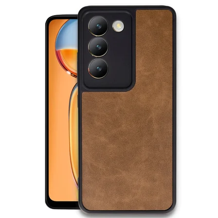 V30 Lite 4G Kılıf Aras Deri Kapak - Taba