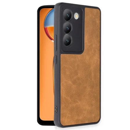 V30 Lite 4G Kılıf Aras Deri Kapak - Taba