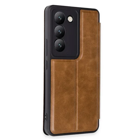 V30 Lite 4G Kılıf Flip Cover - Taba