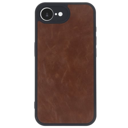 iPhone 16E Kılıf Aras Deri Kapak - Taba