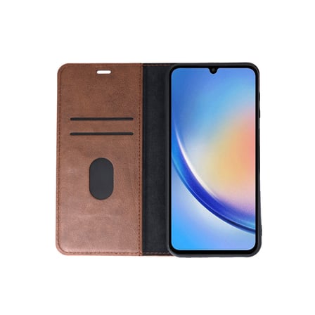 Galaxy A24 4G Kılıf Trend S Plus Kapaklı Kılıf - Taba