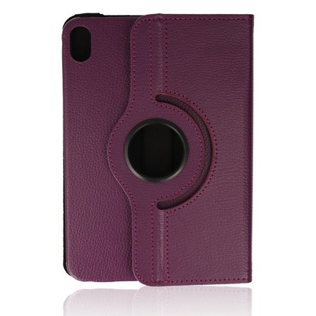 iPad Mini 6 Kılıf 360 Tablet Deri Kılıf - Mürdüm