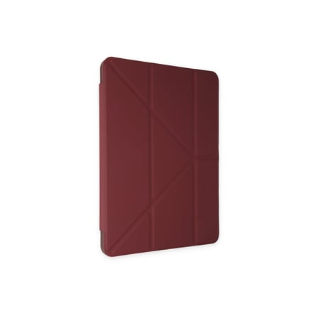 iPad 10.2 (8.nesil) Kılıf Kalemlikli Mars Tablet Kılıfı - Mürdüm