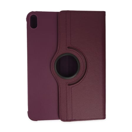 iPad 2022 10.9 (10.nesil) Kılıf 360 Tablet Deri Kılıf - Mürdüm