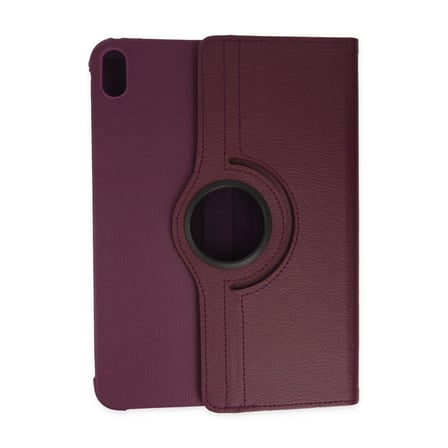 iPad 2022 10.9 (10.nesil) Kılıf 360 Tablet Deri Kılıf - Mürdüm