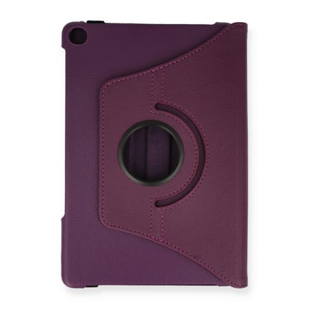 Tab M10 TB328FU Kılıf 360 Tablet Deri Kılıf - Mürdüm
