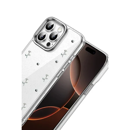 iPhone 15 Pro Max Fiyonk Desenli Kapak - Desen 4